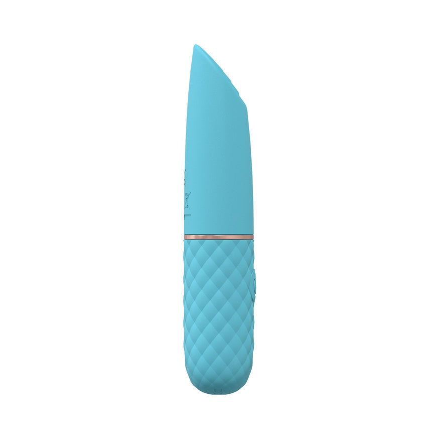 LoveLine Beso 10 Speed Vibrating Mini-Lipstick Vibrator- Blue