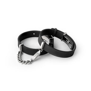 Crave ID Cuffs- Black/Silver