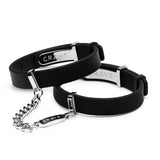 Crave ID Cuffs- Black/Silver