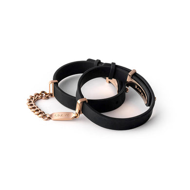 Crave ID Cuffs- Black/Rose Gold