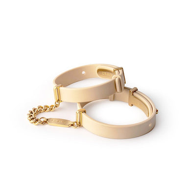 Crave ID Cuffs- Beige/24kt Gold