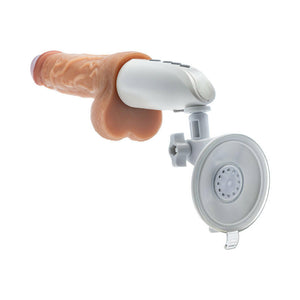 Dr. Hammer Thrusting Dildo with Handle 7in- Beige