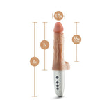 Dr. Hammer Thrusting Dildo with Handle 7in- Beige