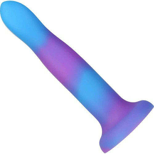 RAVE BY ADDICTION SILICONE 8" GLOW IN THE DARK - BLUE & PURPLE