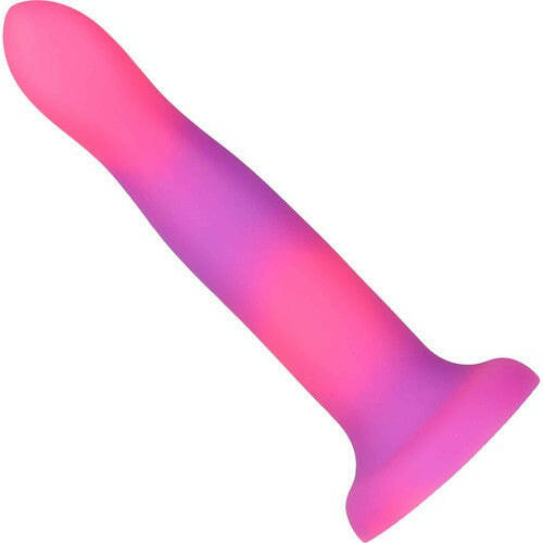 RAVE BY ADDICTION SILICONE 8" GLOW IN THE DARK - PINK & PURPLE