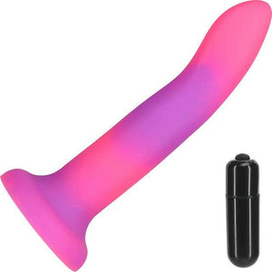 RAVE BY ADDICTION SILICONE 8" GLOW IN THE DARK - PINK & PURPLE