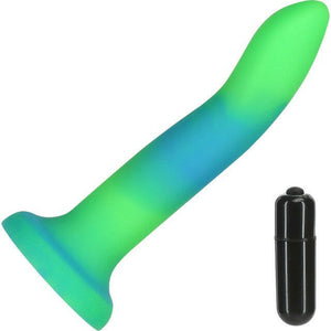 RAVE BY ADDICTION SILICONE 8" GLOW IN THE DARK - BLUE & GREEN