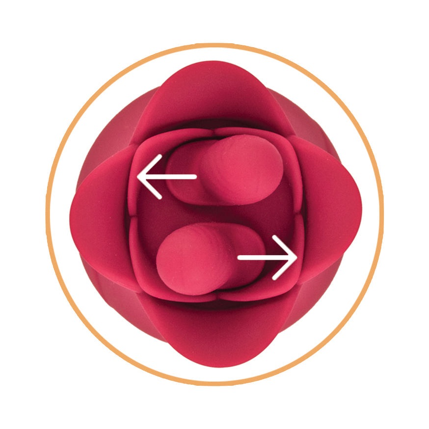 Clit-Tastic Tulip Finger Massager- Red