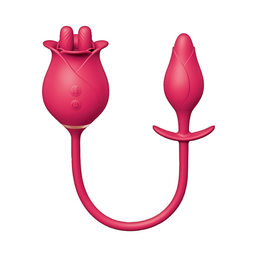 Clit-Tastic Tulip Finger Massager & Pleasure Plug- Red