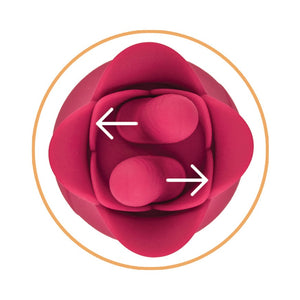 Clit-Tastic Tulip Finger Massager & Pleasure Plug- Red