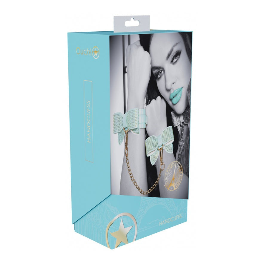 Ouch! International Paris Collection Handcuffs- Blue