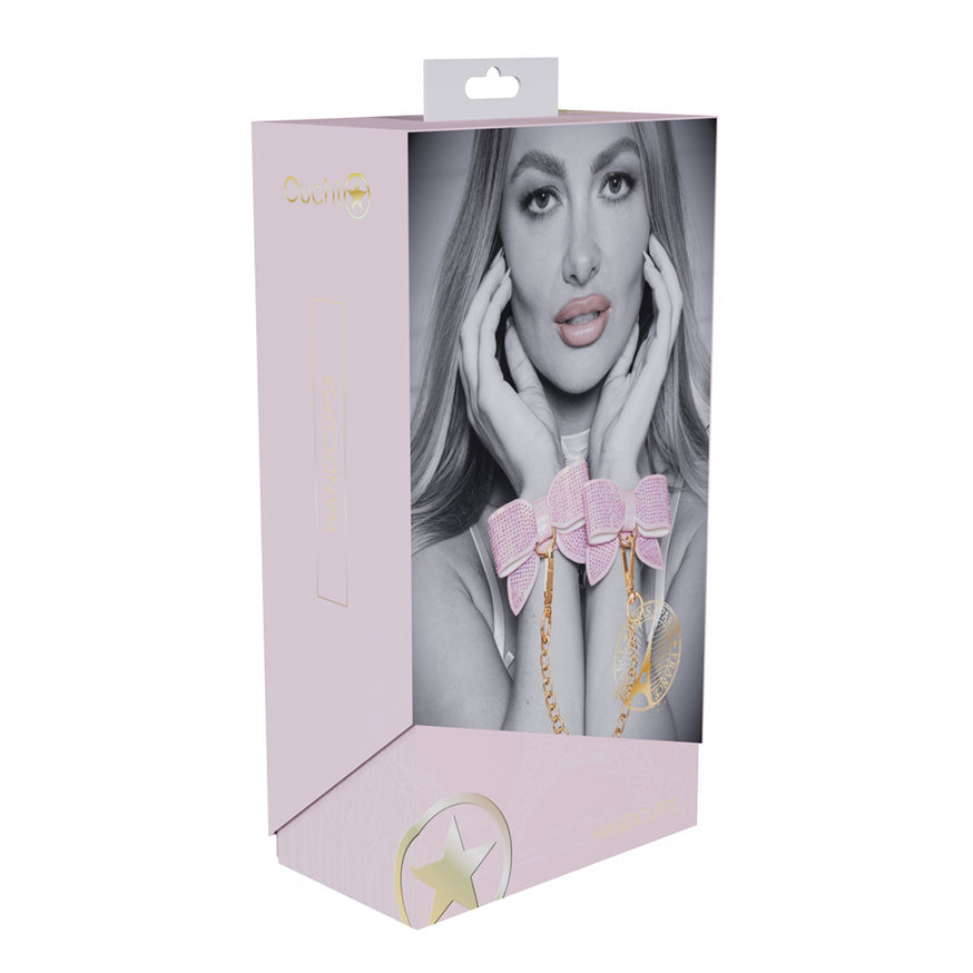 Ouch! International Paris Collection Handcuffs- Pink