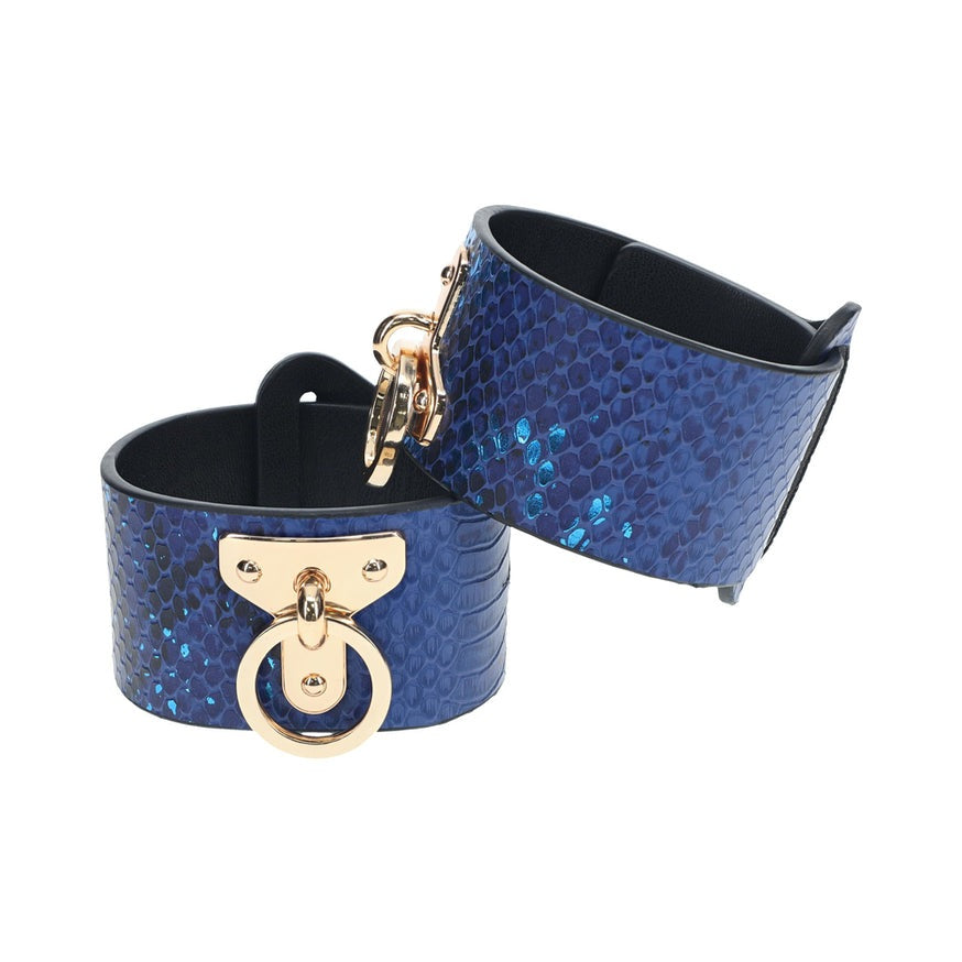 Ouch! International Florence Collection Handcuffs Blue