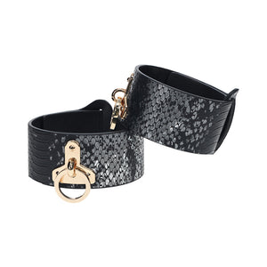 Ouch! International Florence Collection Leg Cuffs Black