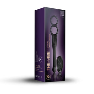 Rocks-Off The-Vibe C-Ring and P-Spot Stimulator- Black