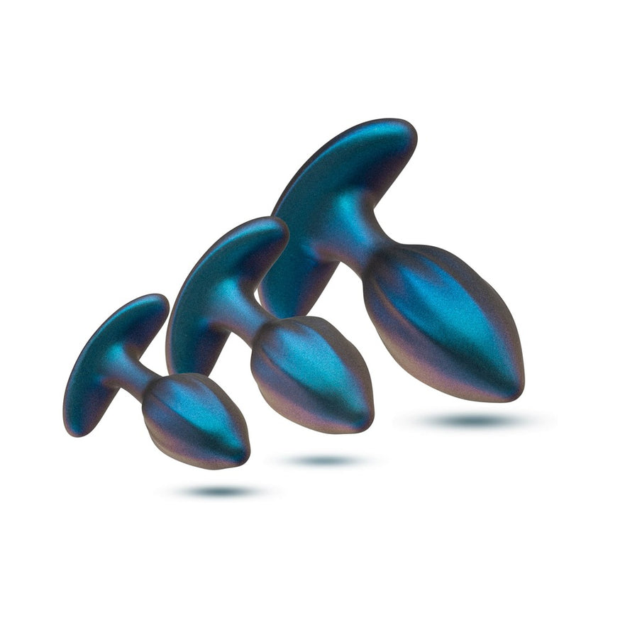 Anal Adventures Matrix Cosmos Plug Kit Lunar- Blue
