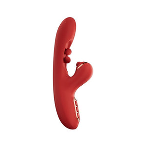 Honey Play Box Tickler Wiggling G-Spot Vibrator & Tapping Clitoral Stimulator- Red