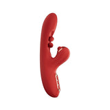Honey Play Box Tickler Wiggling G-Spot Vibrator & Tapping Clitoral Stimulator- Red
