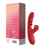 Honey Play Box Tickler Wiggling G-Spot Vibrator & Tapping Clitoral Stimulator- Red
