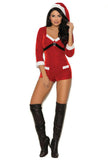 WOMENS SANTA ROMPER COSTUME