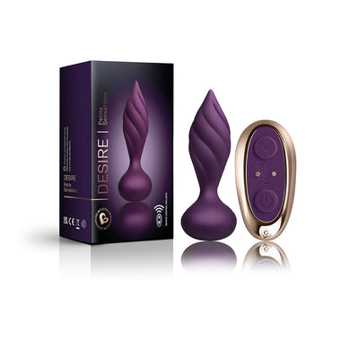 Rocks-Off Petite Sensations Desire Vibrating Plug- Purple