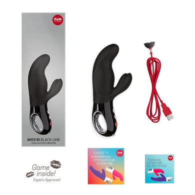 Fun Factory Miss Bi- Black Line Dual Action