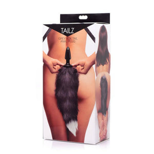 Tailz Fox Tail Anal Plug-Grey