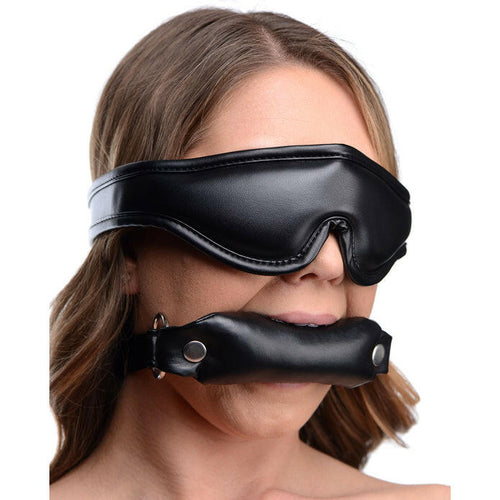 Padded Blindfold And Gag Set