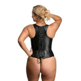 Lace-Up Corset And Thong
