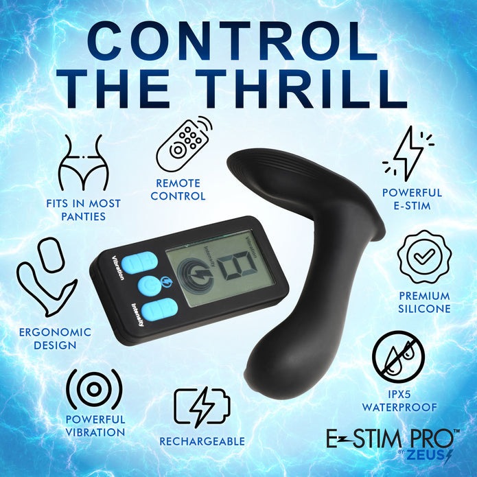 Zeus E-Stim Pro G-Spot Panty Vibe With Remote Control