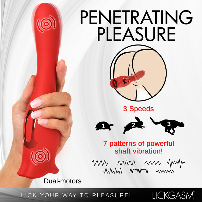 Lickgasm Kiss & Tell Pro Dual-Ended Kissing Vibrator