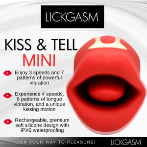 Lickgasm Kiss & Tell Mini Kissing & Vibrating