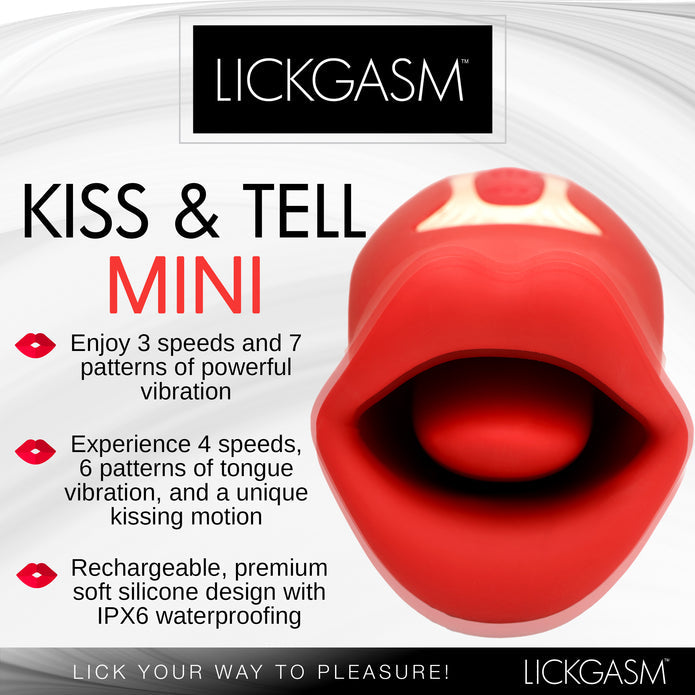 Lickgasm Kiss & Tell Mini Kissing & Vibrating