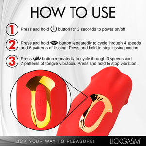 Lickgasm Kiss & Tell Mini Kissing & Vibrating
