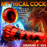 Creature Cocks Demon Rising Scaly Dragon Silicone Dildo