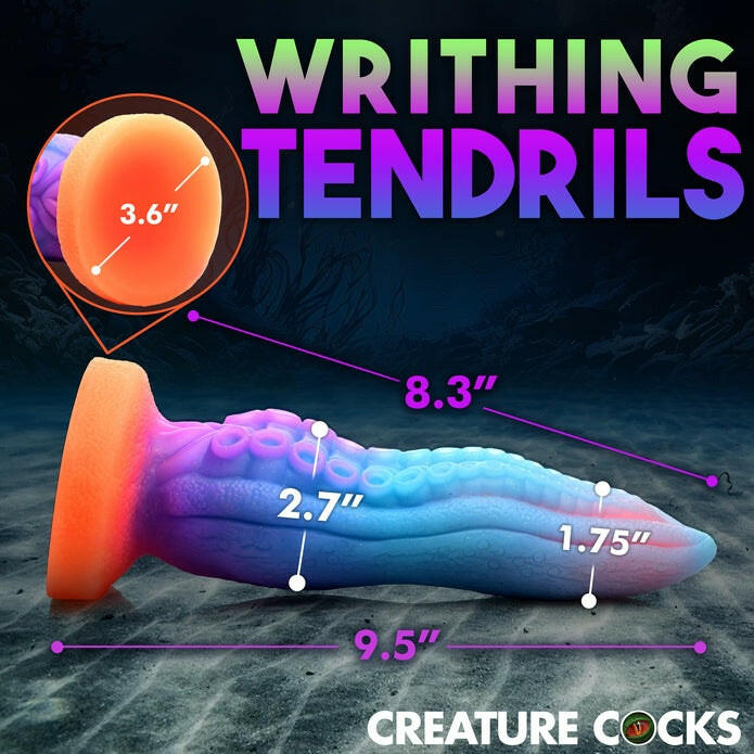 Creature Cocks Tenta-Cock Glow In The Dark Silicone