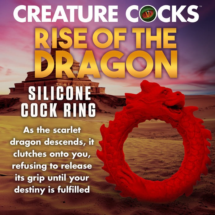 Rise Of The Dragon Silicone Cock Ring