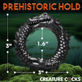 Black Caiman Silicone Cock Ring