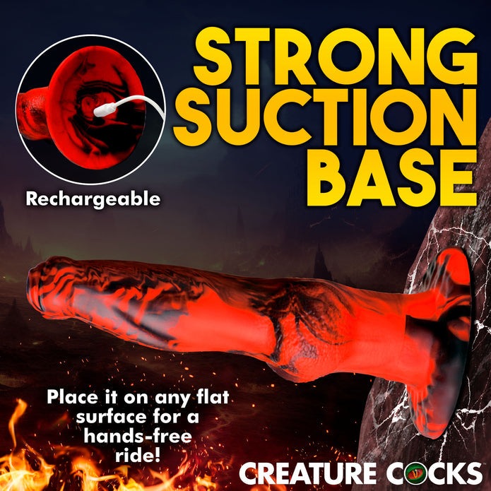 Hell Wolf Thrusting & Vibrating Silicone Dildo