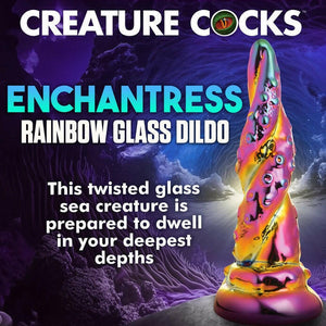 Enchantress Rainbow Glass Dildo