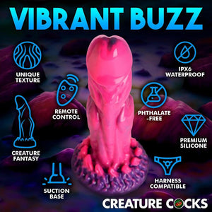 Xenox Vibrating Silicone Dildo With Remote