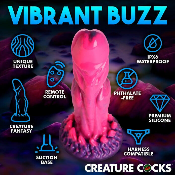 Xenox Vibrating Silicone Dildo With Remote