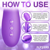 Tri-Flick Flicking Silicone Rabbit Vibrator
