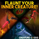 Creature Cocks King Cobra, Hell-Hound, & Lord Kraken Keychain Set