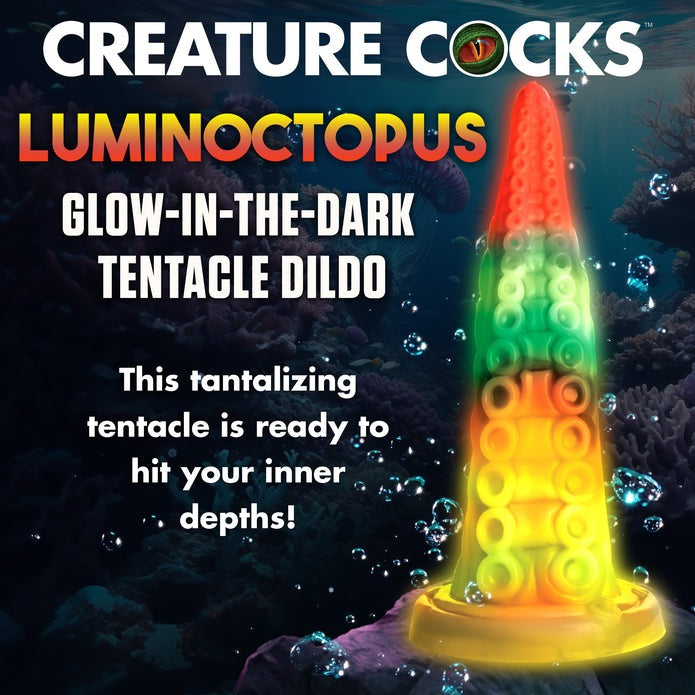 Luminoctopus Glow-In-The-Dark Tentacle Dildo