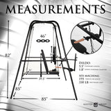 Master Series Throne Deluxe Adjustable Sling with Sex Machine