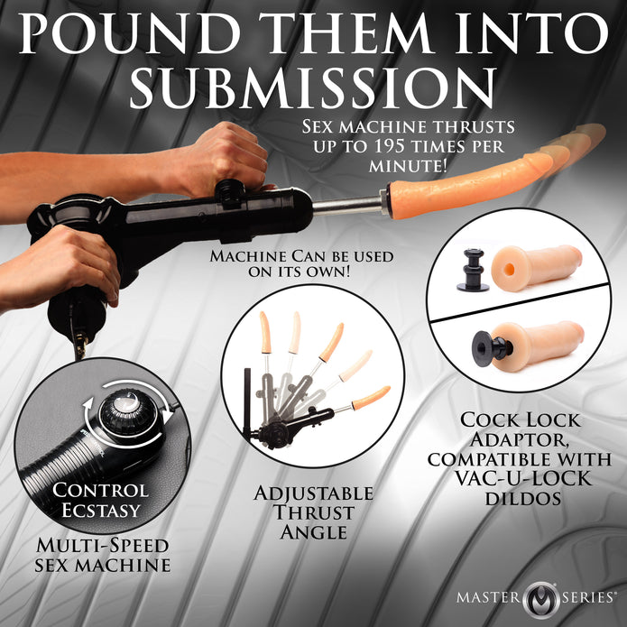 Master Series Throne Deluxe Adjustable Sling with Sex Machine