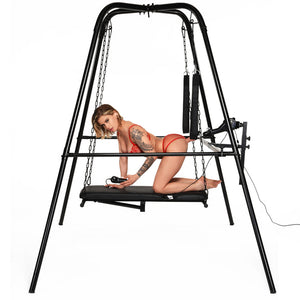 Master Series Throne Deluxe Adjustable Sling with Sex Machine
