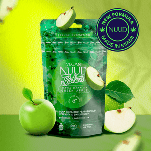 NUUD BITES Male Aphrodisiac Gummies Sour Apple