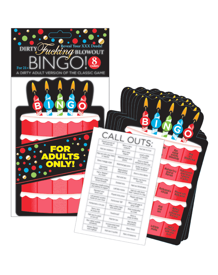Dirty Fucking Blowout Bingo- Party Game